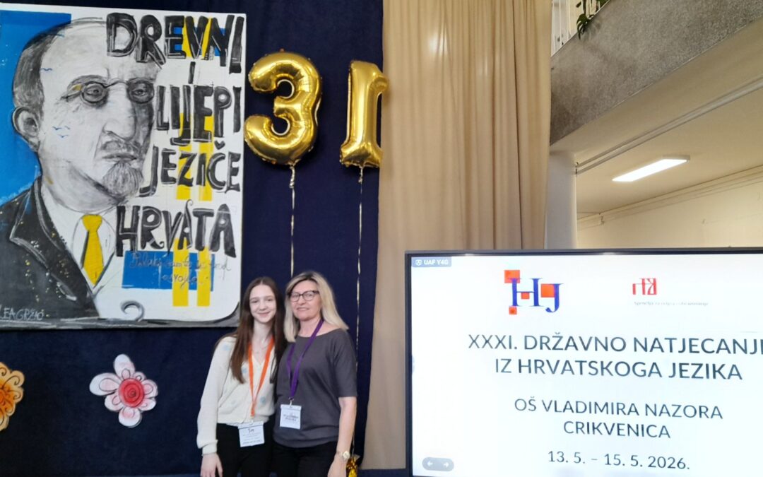 Karla Katalenić na XXXI. državnom Natjecanju iz hrvatskoga jezika