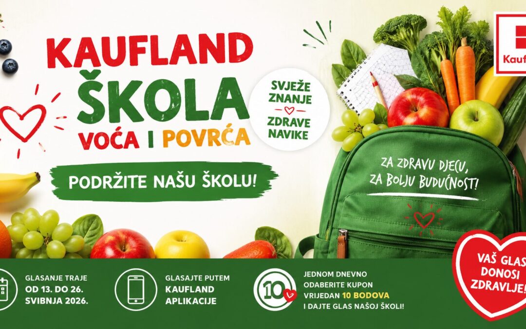 KAUFLAND ŠKOLA VOĆA I POVRĆA – podržite našu školu svojim glasom!