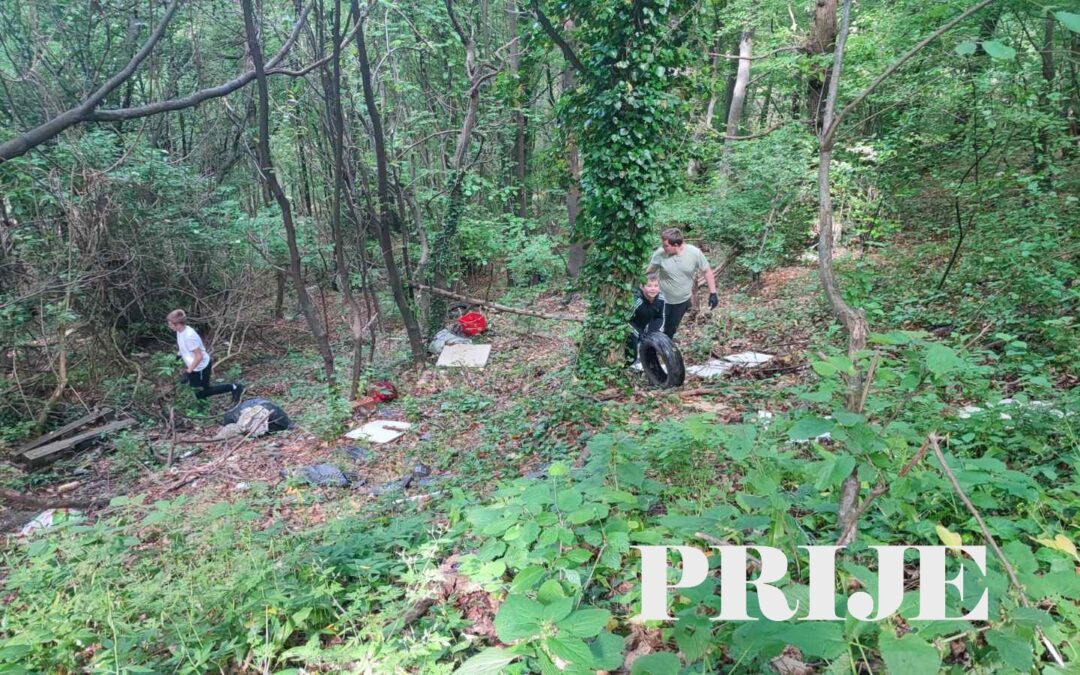 Učenici PŠ Prigorec u akciji: „Pismo iz Zelengrada“ potaknulo čišćenje šume podno kapele sv. Duha