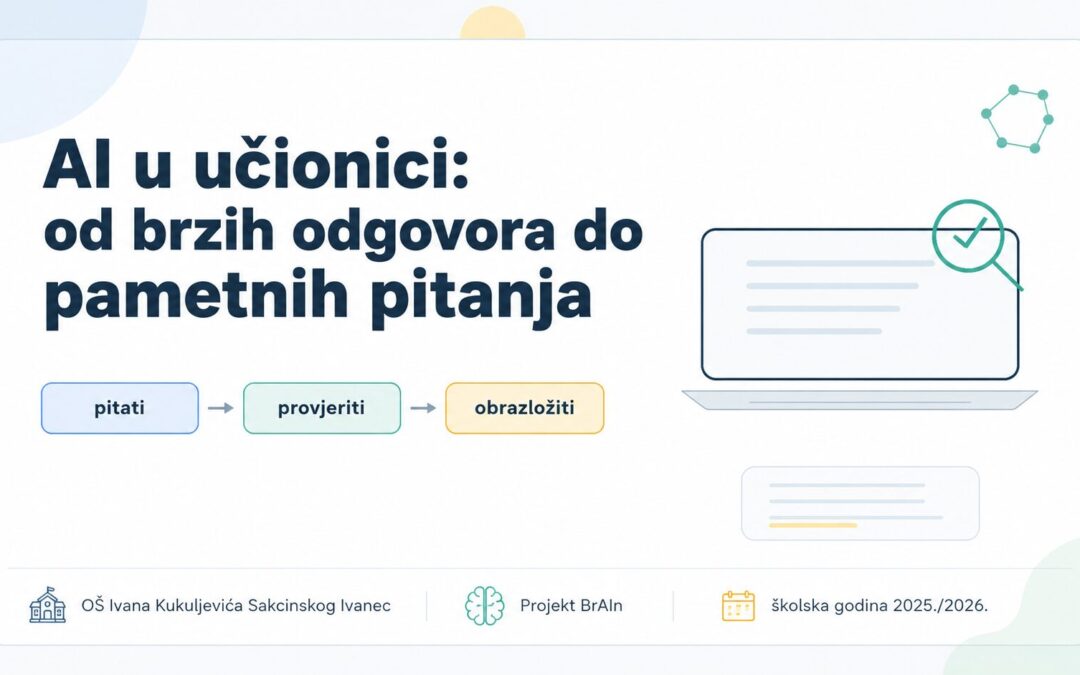AI u učionici: od brzih odgovora do pametnih pitanja