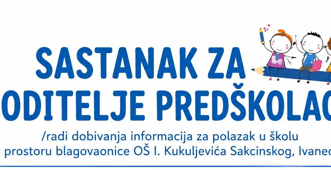 Sastanak za roditelje predškolaca
