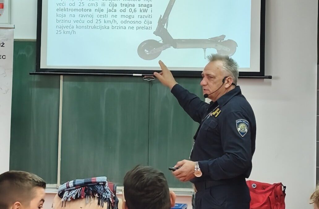 Edukacija  u PŠ u Salinovcu „I na e -romobilu sigurni u prometu“