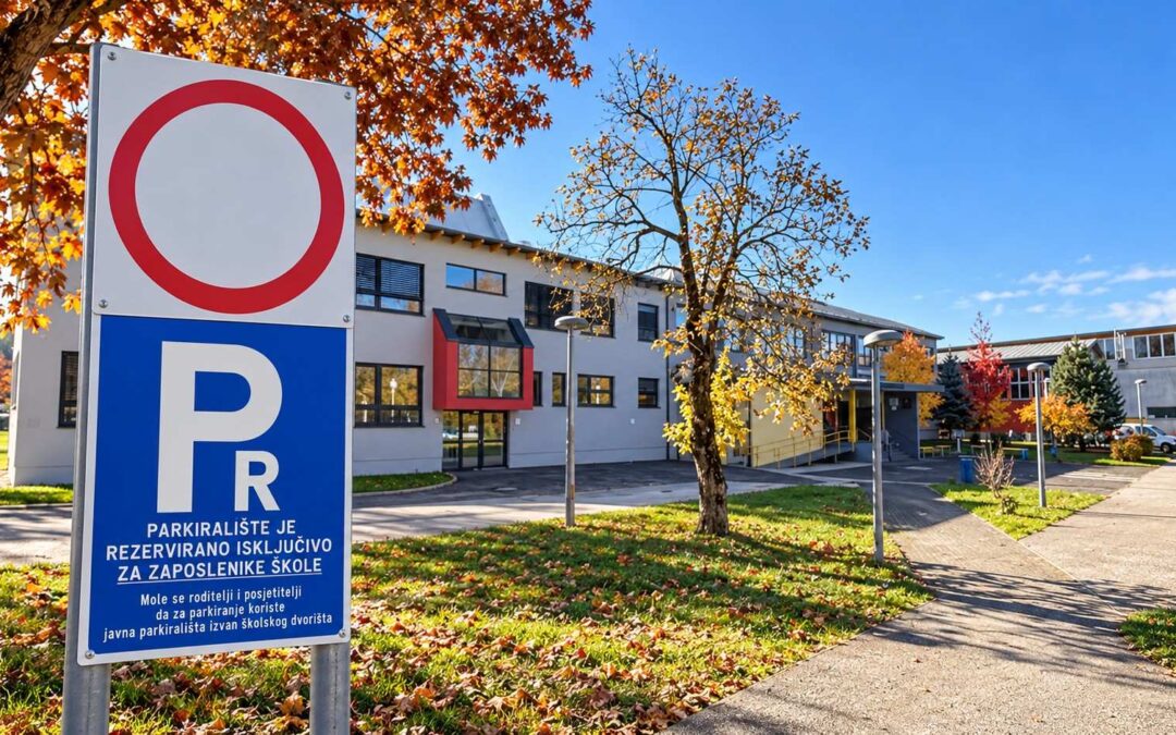 Novosti o uporabi parkirališta u školskome dvorištu